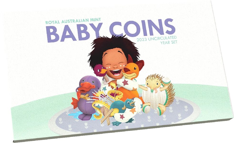 Baby Coin Set - Baby Coins 2023 AlBr CuNi Uncirculated